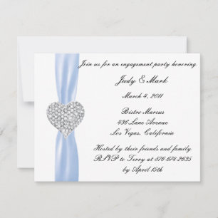 Einladung von Diamond Heart Blue