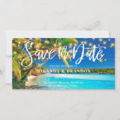 Einladung von Digital Tropical Beach Save the Date (Vorderseite)