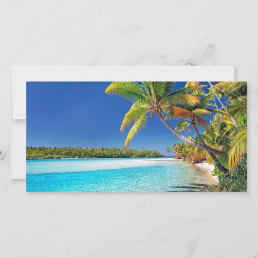 Einladung von Digital Tropical Beach Save the Date (Rückseite)