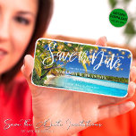 Einladung von Digital Tropical Beach Save the Date<br><div class="desc">Holen Sie sich einen Vorsprung auf Ihre Hochzeitsfeiern mit unserer charmanten Custom Digital Tropical Beach Save the Date Einladung! Das Design, das sich durch seine malerischen Strandszenen an sonnendurchfluteten Tagen auszeichnet, bietet eine verführerische Vorschau auf Ihren großen Tag. Das Hotel verbindet Romantik mit einer tropischen Touch, die Ihnen die Stimmung...</div>