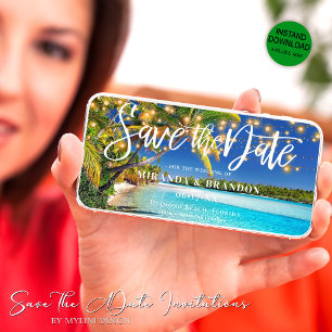 Einladung von Digital Tropical Beach Save the Date