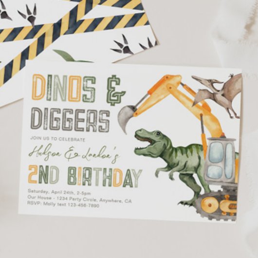 Einladung von Dino Diggers zum 2. Geburtstag