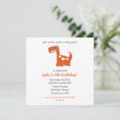 Einladung von Dino-Mite (Stehend Vorderseite)