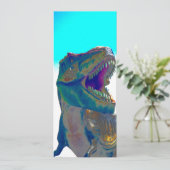 Einladung von Dinosaurier (Stehend Vorderseite)