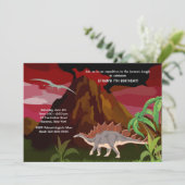 Einladung von Dinosaurier (Stehend Vorderseite)