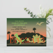 Einladung von Dinosauriern (Stehend Vorderseite)