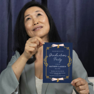 Einladung von Diploma und Laurel Abschluss