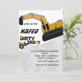 Einladung von Dirty 3.-Y Dritter Geburtstag (Stehend Vorderseite)