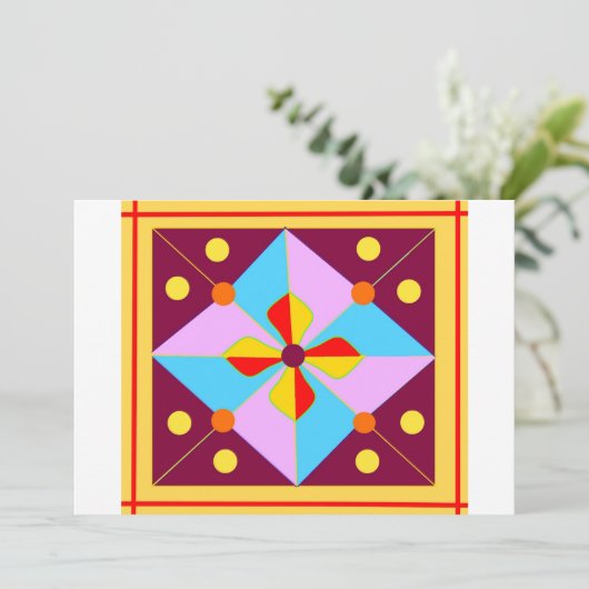 Einladung von Diwali (Stehend Vorderseite)