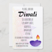 Einladung von Diwali (Rückseite)