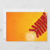 Einladung von Diwali Firecrackers (Rückseite)