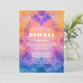 Einladung von Diwali Serenity (Stehend Vorderseite)