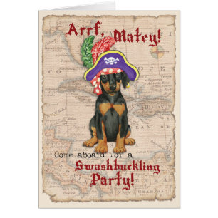 Einladung von Doberman Pinscher Pirate
