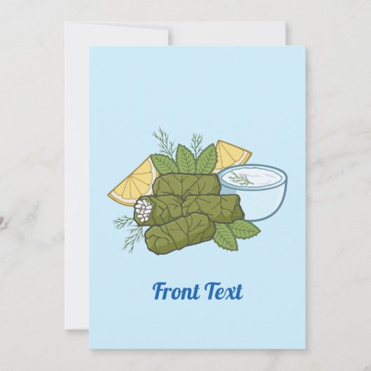 Einladung von Dolmadakia (Vorderseite)