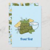 Einladung von Dolmadakia (Vorne/Hinten)