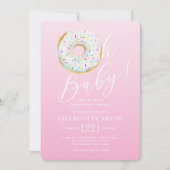 Einladung von Donut Baby Shower (Vorderseite)