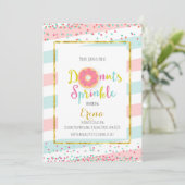 Einladung von Donut Baby Sprinkle (Stehend Vorderseite)