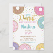 Einladung von Donut Birthday (Vorderseite)