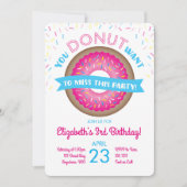 Einladung von Donut Birthday (Vorderseite)