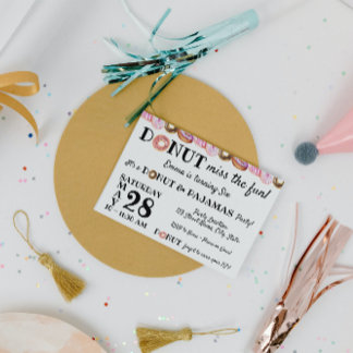 Einladung von Donut Birthday