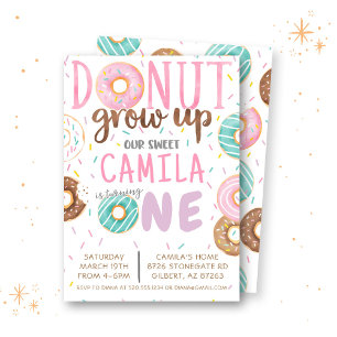 Einladung von Donut Birthday