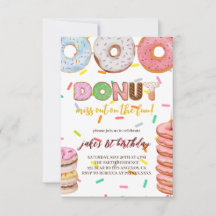 Einladung von Donut Birthday
