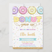Einladung von Donut Birthday (Vorderseite)