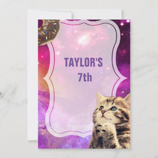 Einladung von Donut Cat Galaxy (Rückseite)