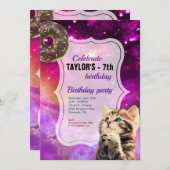 Einladung von Donut Cat Galaxy (Vorne/Hinten)