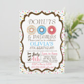 Einladung von Donut und Pajamas (Stehend Vorderseite)