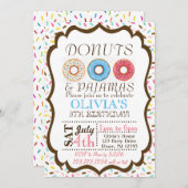 Einladung von Donut und Pajamas (Vorne/Hinten)