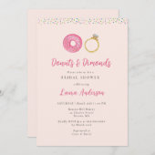 Einladung von Donuts und Diamonds Bridal Dusche (Vorne/Hinten)