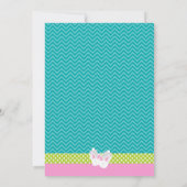 Einladung von Donuts und Pajamas Chalkboard Style (Rückseite)