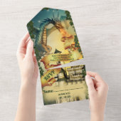 Einladung von Drachen und Burg (Abreißen)