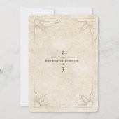 Einladung von Drachen und Wolf zur Hochzeit (Rückseite)