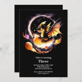 Einladung von Dragon Birthday (Vorne/Hinten)