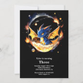 Einladung von Dragon Birthday (Vorderseite)
