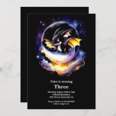 Einladung von Dragon Birthday (Vorne/Hinten)