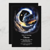 Einladung von Dragon Birthday (Vorne/Hinten)