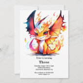 Einladung von Dragon Birthday (Vorderseite)