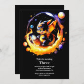 Einladung von Dragon Birthday (Vorne/Hinten)