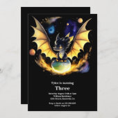 Einladung von Dragon Birthday (Vorne/Hinten)