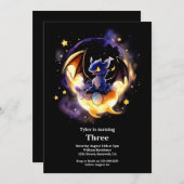 Einladung von Dragon Birthday (Vorne/Hinten)