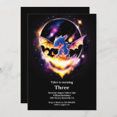 Einladung von Dragon Birthday (Vorne/Hinten)