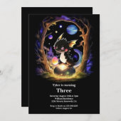 Einladung von Dragon Birthday (Vorne/Hinten)