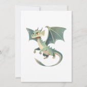 Einladung von Dragon und Dino zum ersten Geburtsta (Rückseite)