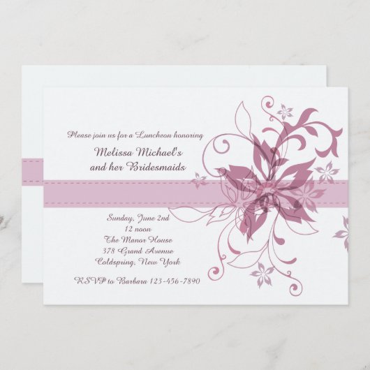 Einladung von Drama und Fanfare Mauve (Vorne/Hinten)