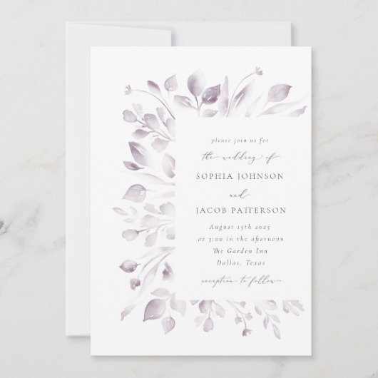 Einladung von Dreamy Foliage (Vorderseite)