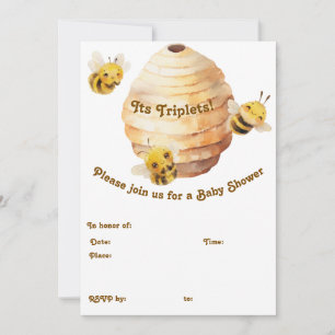 Einladung von drei Bienen