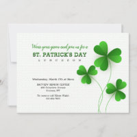 Einladung von drei Leaf Clovers